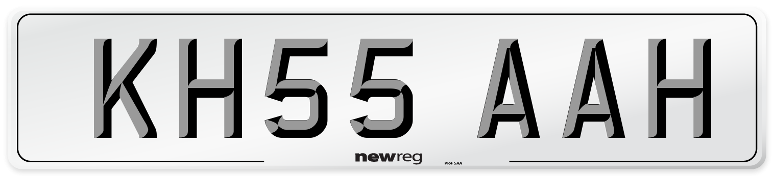 KH55 AAH Number Plate from New Reg